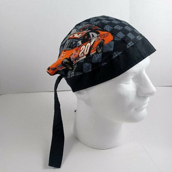 Nascar Tony Stewart Biker Bandana -Durag -Home Depot No. 20 -Tie Back -Vintage - Picture 2 of 13
